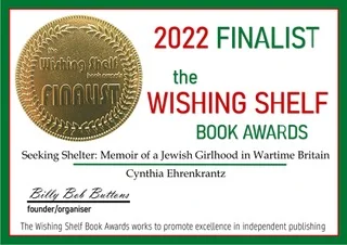 2022 Wishing Shelf Book Awards finalist badge